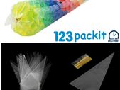 lot of 100 pcs clear sweet cones perfect for candy carts party buffet decoration wedding LOT OF 100 pcs size 25 cm x 13 cm