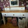Solid Oak & Timber Bedroom Set: Wardrobe & Dressing Table Image 2