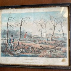 7x 19th Century Antique Framed Lithograph Prints (hunting scenes)
