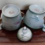 Vintage Japanese Geisha Moriage Lithophane  Coffee Set Image 4