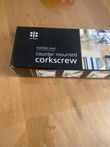 Counter mounted corkscrew