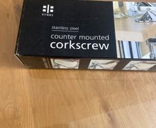 Counter mounted corkscrew