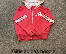 Girls adidas hoodie, 4 to 5, excellent condition