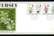 1972 Jersey Wild Flowers of Jersey Commemorative Stamps First Day Cover (FDC)