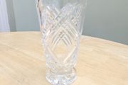Medium Sized Crystal Footed Vase