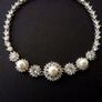 Wedding Bridal Pearl Vintage Gatsby Bracelet Image 2