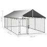 FREE EXPRESS SHIPPING Outdoor Dog Kennel with Roof 400x200x150 cm Image 2