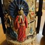 Vintage Cyples Old Pottery Oriental Vase Embosa Ware England Twin Handle Decorated Image 6