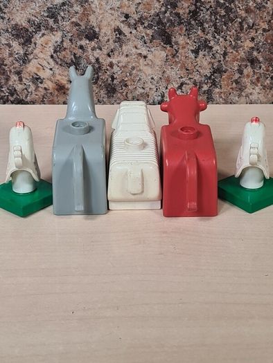 Vintage Lego Duplo Farm Animals Horse Sheep Cow Chickens