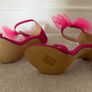 Hot Pink Tulle Bow Stiletto Heels - Size EU 36 Image 3
