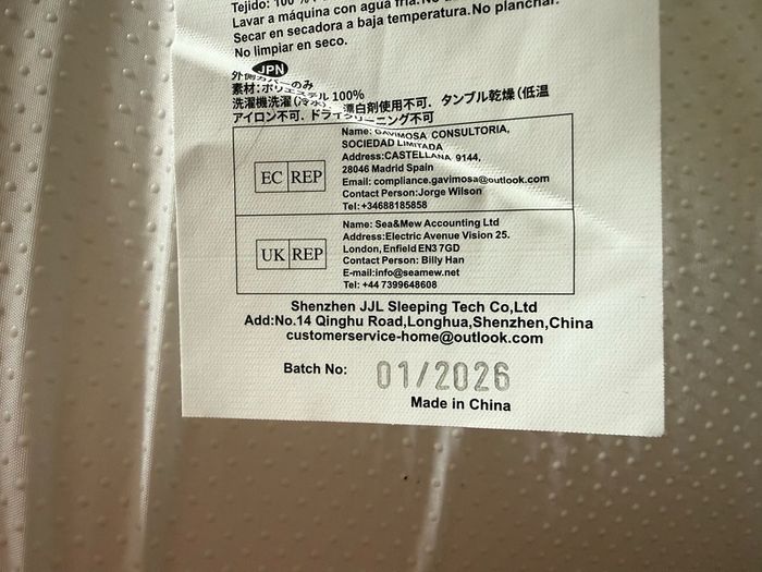 Mattress small double with washable cover