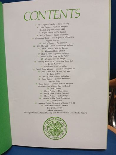 Celtic FC Annuals 1991-92