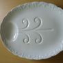 1930's Irish Serving Resting Table Plate to suit size of Chicken, Duck, Guiney Fowl, Roast- Very Good Vintage Condition. Image 5