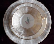 Vintage Trio - Porcelain - Cup Saucer & Plate