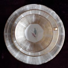 Vintage Trio - Porcelain - Cup Saucer & Plate