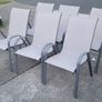 6 x outdoor garden chairs Image 2