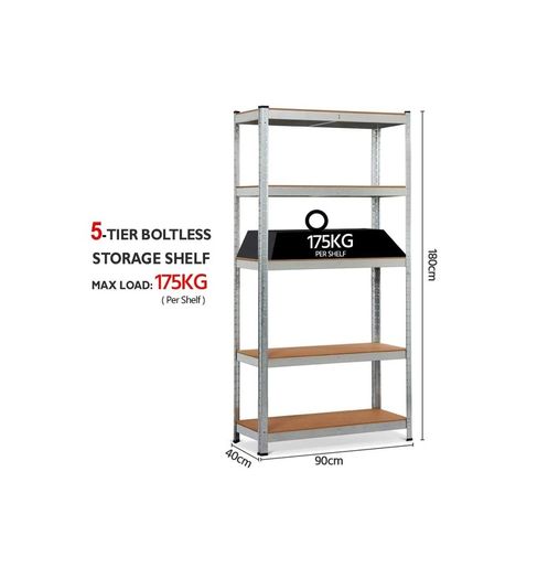 2 Pack Of Boltless Shelving Units Garage Shed Workshop Storage