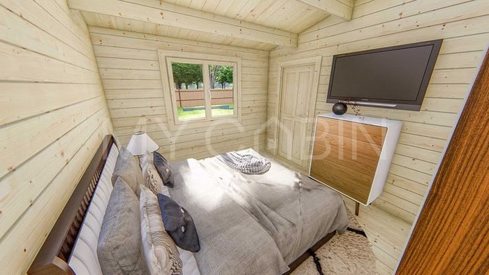 Log Cabin/ Log Home - One Bed Type A 5.9m x 5m - MyCabin.ie