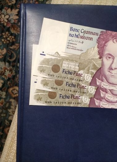Three  Eire Banknotes  Daniel  O Connell