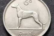 Fantastic Ireland 1945 Six Pence 6d coin