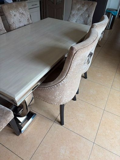 Dining table, 6 chairs  & console, coffee , side s