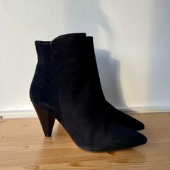 Dune Odell black suede heeled boots, 8/41