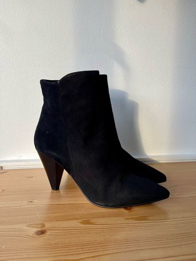 Dune Odell black suede heeled boots, 8/41