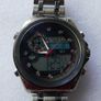 ASJ Analogue-Digital Sports Watch - Stainless Steel Strap Image 2