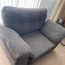 Charcoal 3 seater sofa and snuggle sofa for sale Image 2