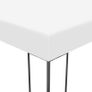 Garden Gazebo Powder-Coated Steel 4x3x2.7 m White Image 2