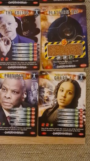 Dr Who Battles In Time Cards X 16.. In Good Condition.