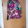 Gallery  Abstract  Colour Long Sleeved  Blouse.  Size.14 Image 4