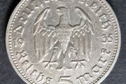 1935 Germany Silver 5 Reichsmark Paul von Hindenburg