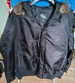 Brand new mens black parka jacket - Size XL / XXL
