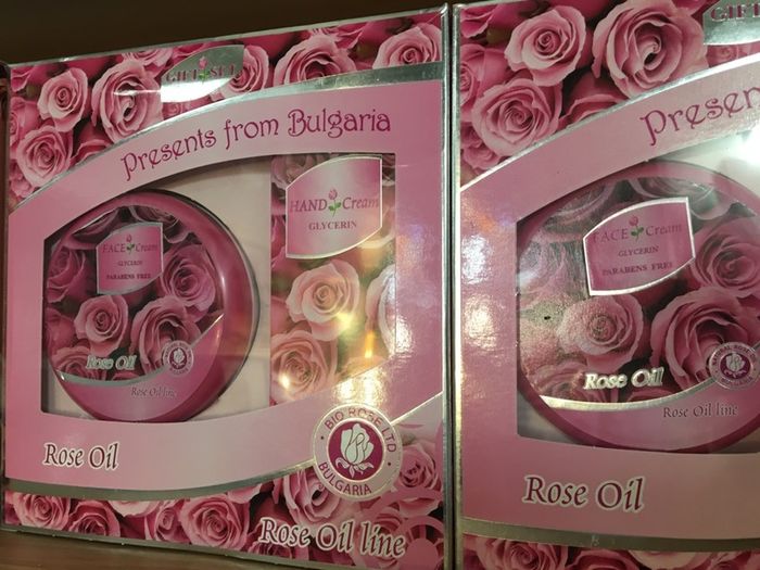 Rose Oil Face Cream and Hand Cream Gift Set