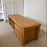 Solid oak TV unit / media stand in very good condition Image 3