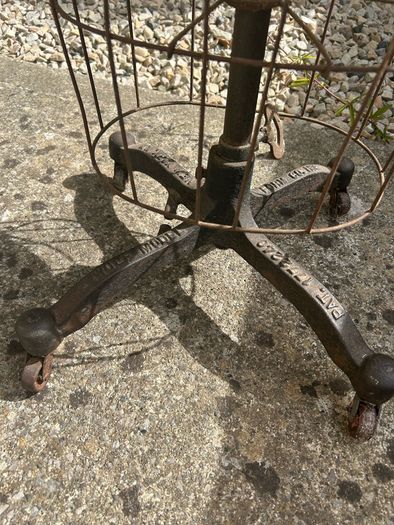 Vintage Wolf Model Dress Form Original Cast Iron Stand