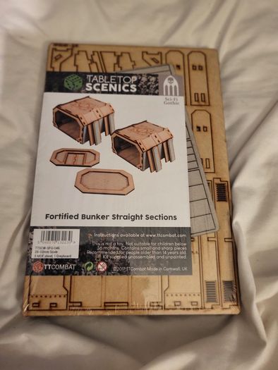 TT Combat Fortified Bunker Straight Sections (2)