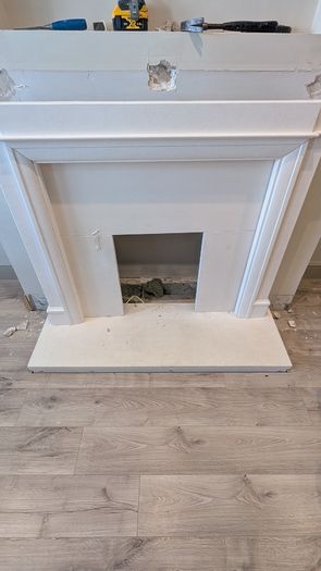 Premium Evonic Electric Fire Insert & Stone Surround (With Remote)
