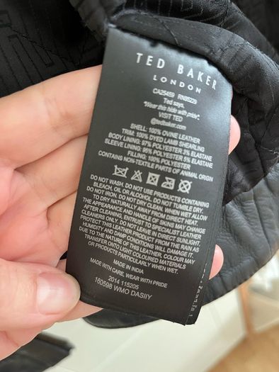 Black Ted Baker leather jacket