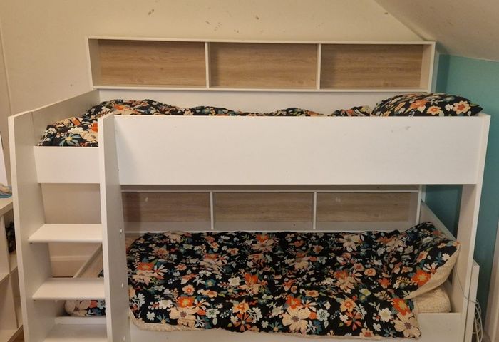 Parisot LEO Bunk Bed with Built-In Storage/Shelving