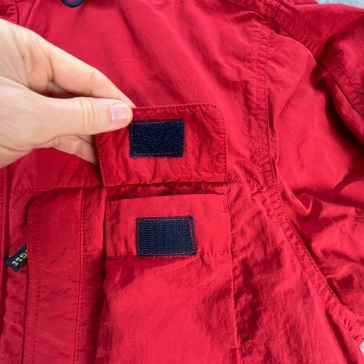 Aigle Gore-Tex Jacket 90s Retro Rain Waterproof Hiking Walking Red Mens M