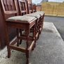5 Wooden Bar Stools Image 3