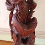 Antique Chinese RoseWood Carving 18 inches. Image 3