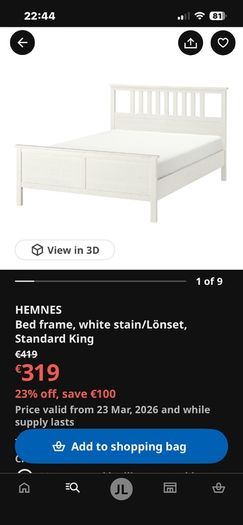 king bed