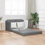 Folding Sofa Bed Dark Grey 122 x 70 x 60 cm Velvet Image 3