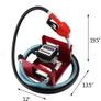 Self Priming Electric Oil Pump Transfer Fuel Oil Diesel 40l/m + Mechanical Meter Image 7