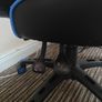 ELECWISH Gaming Chair with Footrest Black & Blue Image 3
