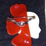Genuine Lea Stein Corolle Brooch Image 2