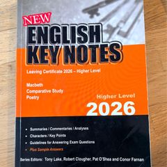 English Key Notes Leaving Cert Higher Level 2026